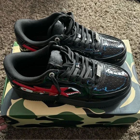 Bape | Shoes | A Bathing Ape Bape Sta Lowshark Blacksize 8  display picture 1